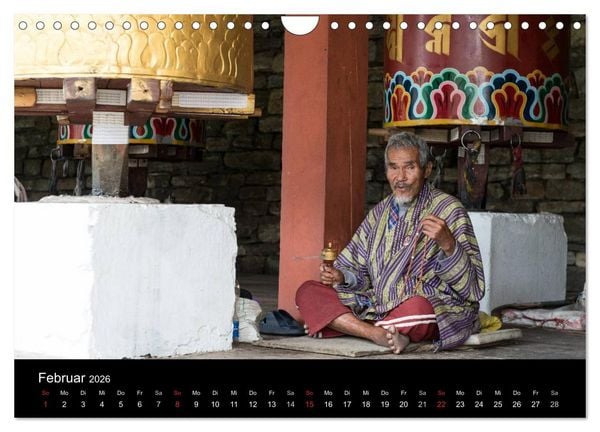 Produktbild: Bhutan - Reise durch das Land des Donnerdrachens (Wandkalender 2026 DIN A4 quer), CALVENDO Monatskalender