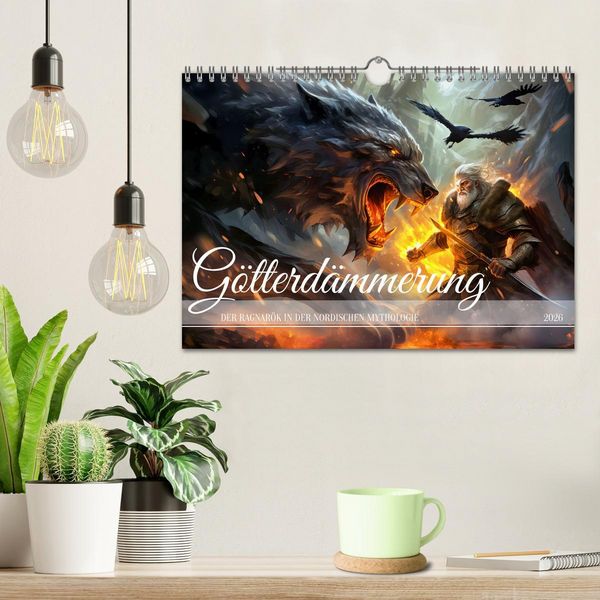 Produktbild: G&ouml;tterd&auml;mmerung - Der Ragnar&ouml;k in der nordischen Mythologie (Wandkalender 2026 DIN A4 quer), CALVENDO Monatskalender