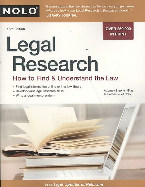 Produktbild: Legal Research: How to Find & Understand the Law