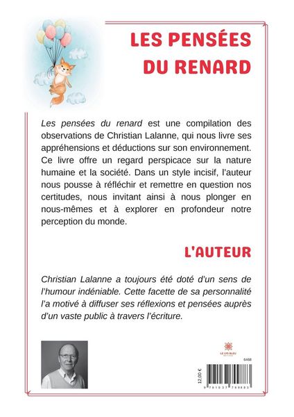 Produktbild: Lalanne, C: Pens&eacute;es du renard