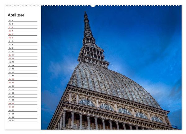 Produktbild: Piemont und Turin (hochwertiger Premium Wandkalender 2026 DIN A2 quer), Kunstdruck in Hochglanz