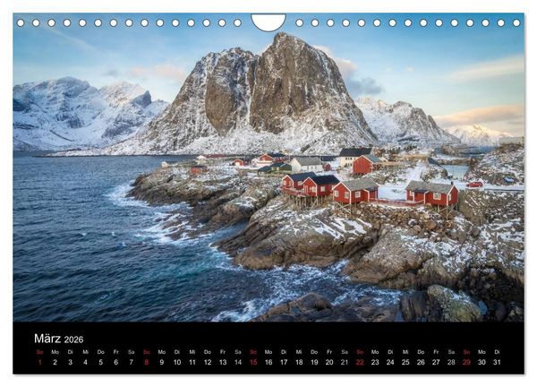 Produktbild: Lofoten Impressionen von Armin Fuchs (Wandkalender 2026 DIN A4 quer), CALVENDO Monatskalender