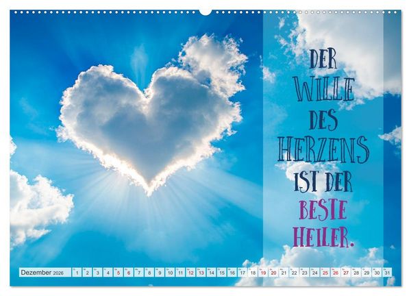Produktbild: Herzliche W&uuml;nsche zur Genesung (hochwertiger Premium Wandkalender 2026 DIN A2 quer), Kunstdruck in Hochglanz