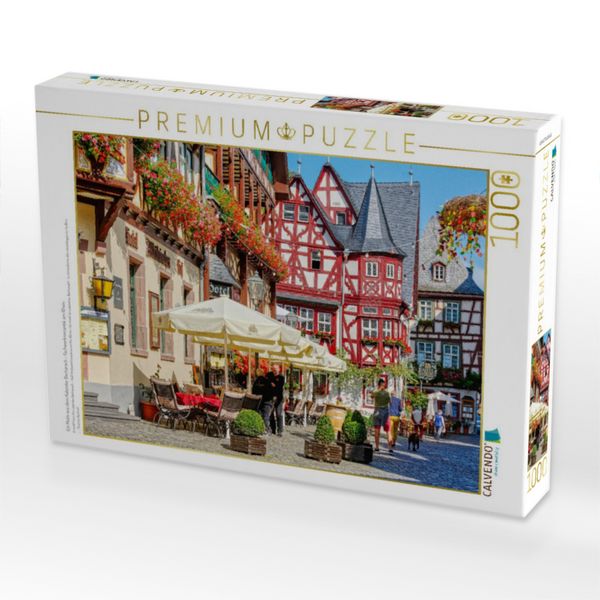 Produktbild: CALVENDO Puzzle Ein Motiv aus dem Kalender Bacharach - Fachwerkromantik am Rhein | 1000 Teile Lege-Gr&ouml;&szlig;e 64x48cm Foto-Puzzle f&uuml;r gl&uuml;ckliche Stunden