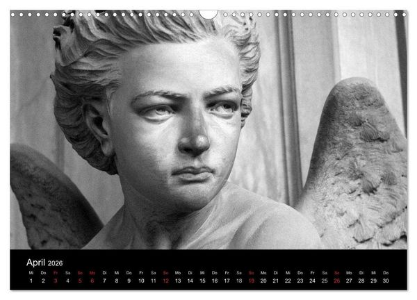 Produktbild: Lebende Steine - Skulpturen auf dem Friedhof Staglieno (Wandkalender 2026 DIN A3 quer), CALVENDO Monatskalender