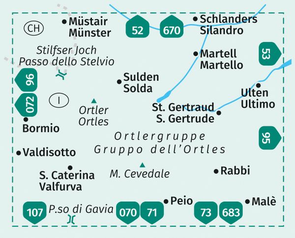 Produktbild: KOMPASS Wanderkarte 72 Ortler/Ortles, Cevedale 1:50.000