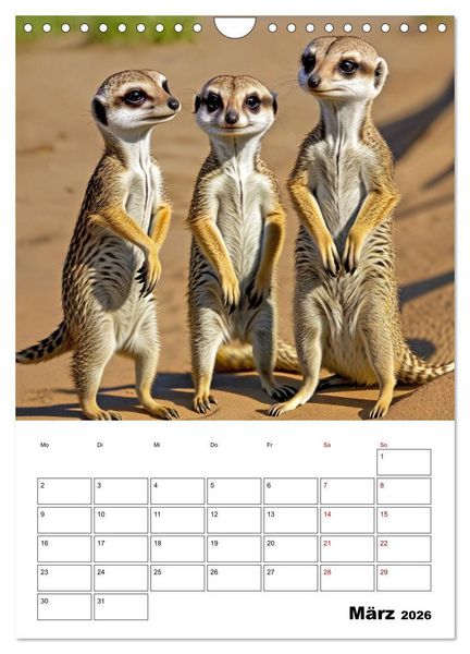 Produktbild: Mit Tieren hinein in das neue Jahr (Wandkalender 2026 DIN A4 hoch), CALVENDO Monatskalender