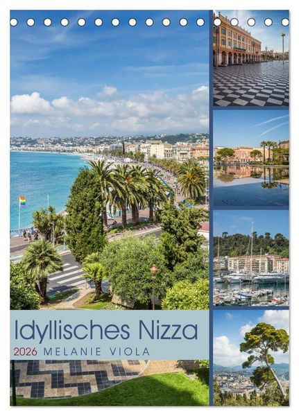 Produktbild: Idyllisches Nizza (Tischkalender 2026 DIN A5 hoch), CALVENDO Monatskalender