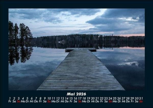 Produktbild: Die Seen der Erde 2026 Fotokalender DIN A5