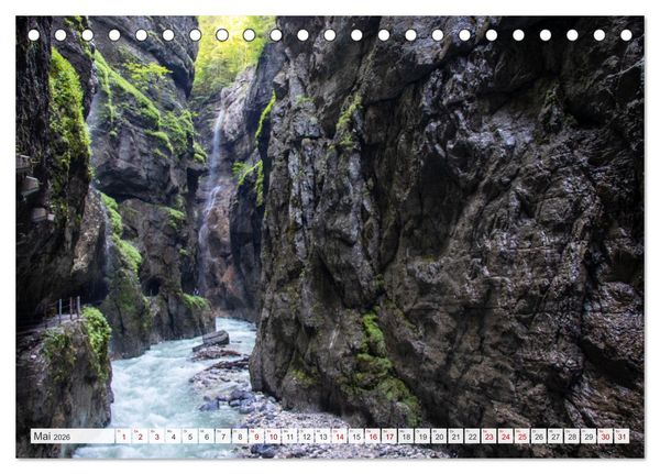 Produktbild: Urlaub in der Zugspitz Region (Tischkalender 2026 DIN A5 quer), CALVENDO Monatskalender