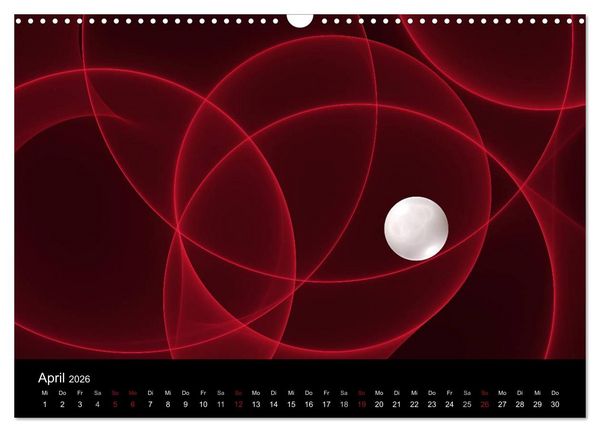 Produktbild: Exklusive Fraktalkunst / AT-Version (Wandkalender 2026 DIN A3 quer), CALVENDO Monatskalender