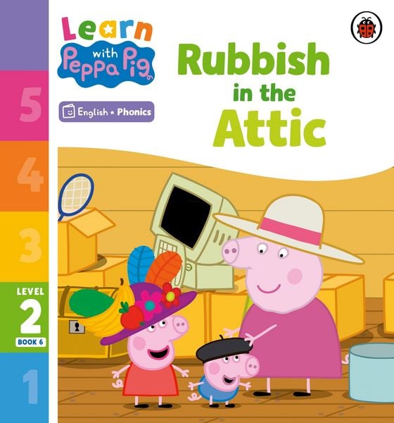 Produktbild: Learn with Peppa Phonics Level 2 Book 6 - Rubbish in the Attic (Phonics Reader)
