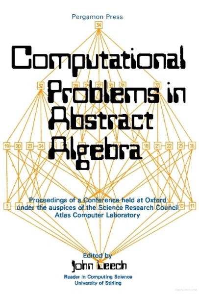 Produktbild: Computational Problems in Abstract Algebra