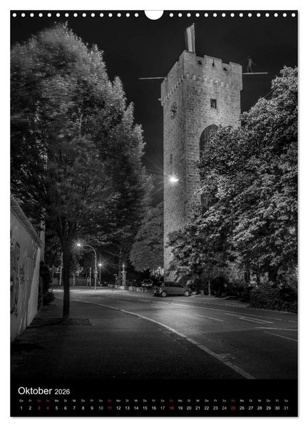 Produktbild: Heilbronn bei Nacht 2 (Wandkalender 2026 DIN A3 hoch), CALVENDO Monatskalender