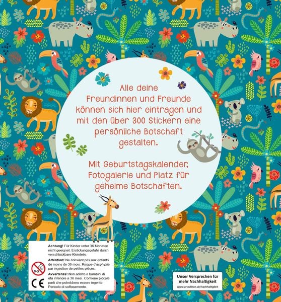 Produktbild: Alle meine Freunde &ndash; Dschungel | Mit &uuml;ber 300 Stickern