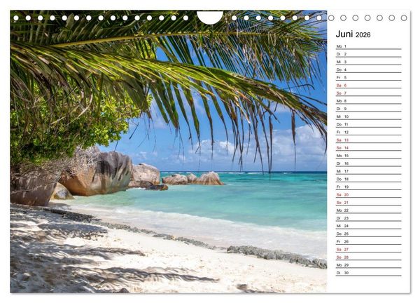 Produktbild: Seychellen: La Digue und Mah&eacute; - zwei Trauminseln (Wandkalender 2026 DIN A4 quer), CALVENDO Monatskalender