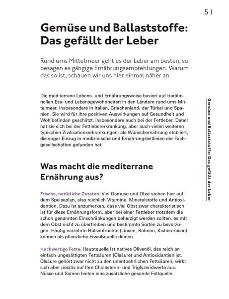 Produktbild: Die richtige Ern&auml;hrung bei Fettleber