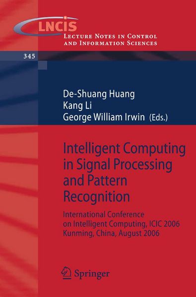 Produktbild: Intelligent Computing in Signal Processing and Pattern Recognition