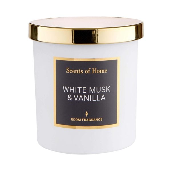 BUTLERS SCENTS OF HOME Duftkerze White Musk & Vanilla mit Sojawachs