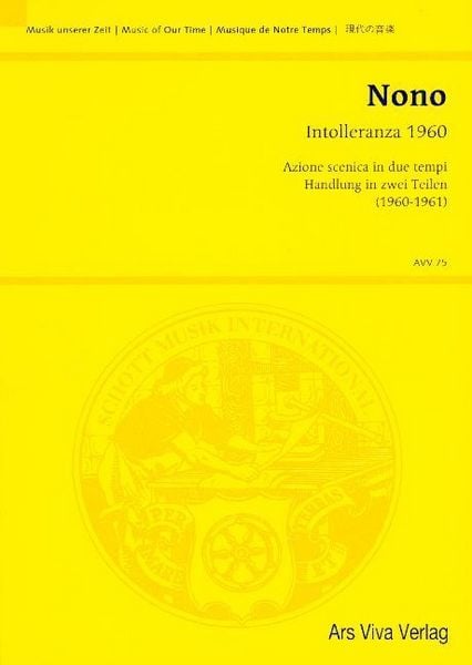 Produktbild: Nono, L: Intolleranza 1960