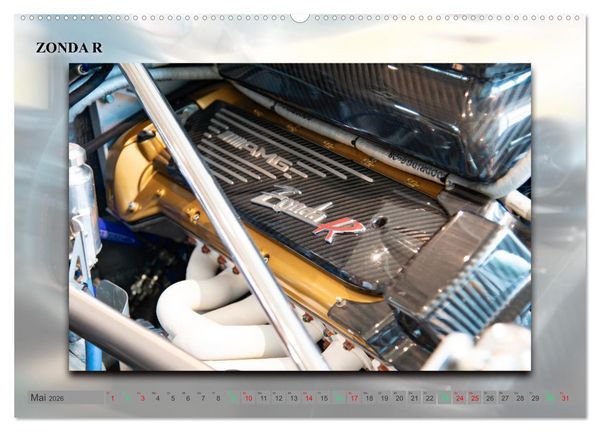 Produktbild: Pagani italienische Automobilkunst (hochwertiger Premium Wandkalender 2026 DIN A2 quer), Kunstdruck in Hochglanz