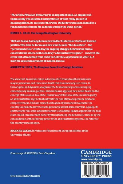 Produktbild: The Crisis of Russian Democracy