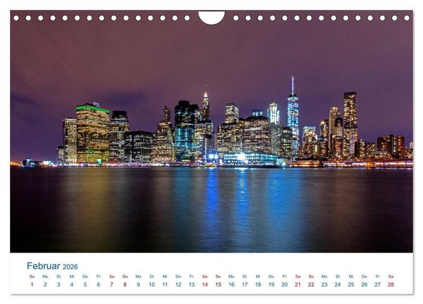 Produktbild: Die New Yorker City (Wandkalender 2026 DIN A4 quer), CALVENDO Monatskalender