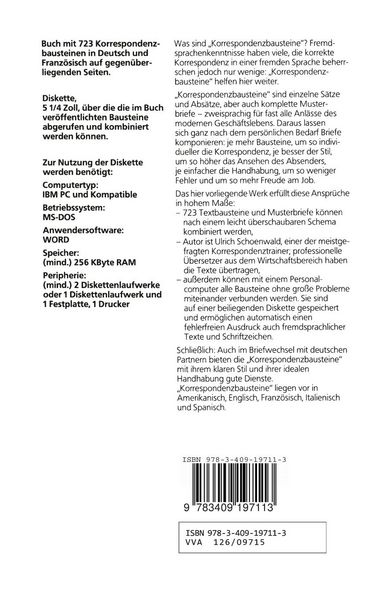 Produktbild: Korrespondenzbausteine Franz&ouml;sisch