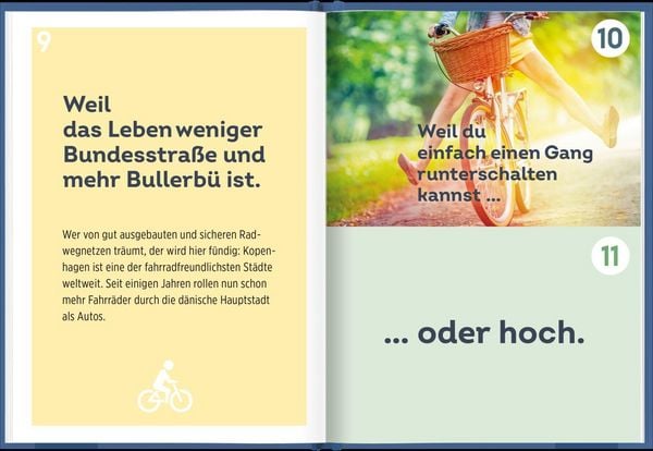Produktbild: 100 Gr&uuml;nde, warum Fahrradfahrer gl&uuml;cklicher sind