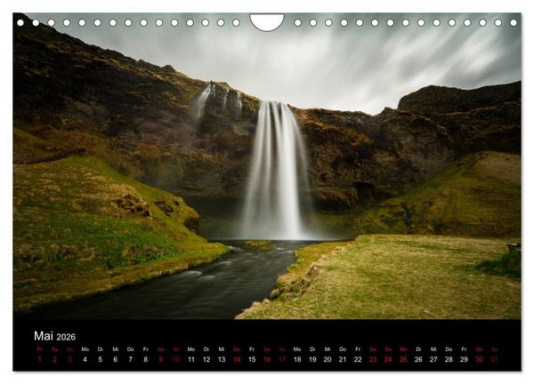 Produktbild: Island - Unber&uuml;hrte Landschaften (Wandkalender 2026 DIN A4 quer), CALVENDO Monatskalender