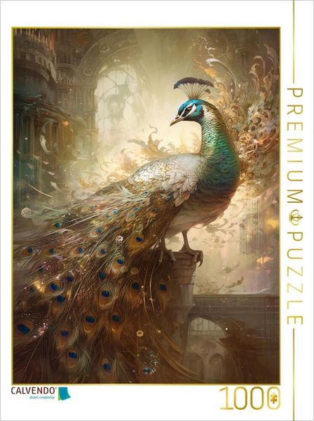 CALVENDO Puzzle Ein Motiv aus dem Kalender Malerische Pfaue | 1000 Teile Lege-Größe 64x48cm Foto-Puzzle für glückliche Stunden, Sonstige von ,