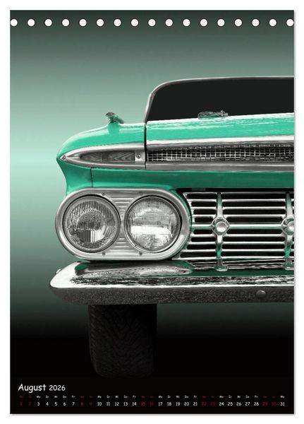 Produktbild: Faszination US Klassiker 1955 bis 1967 (Tischkalender 2026 DIN A5 hoch), CALVENDO Monatskalender