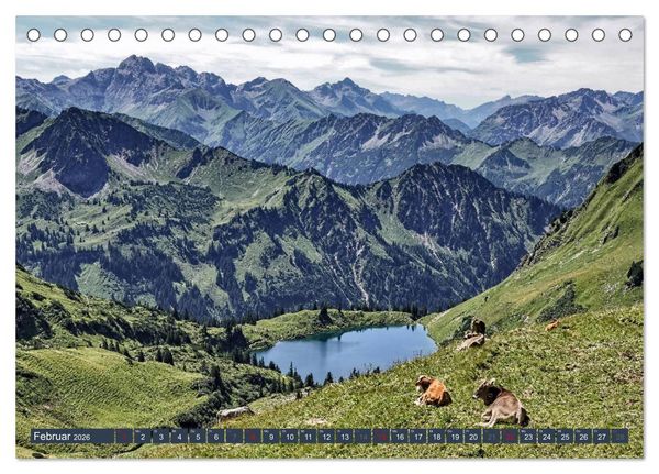 Produktbild: Allg&auml;uer Bergidyll (Tischkalender 2026 DIN A5 quer), CALVENDO Monatskalender