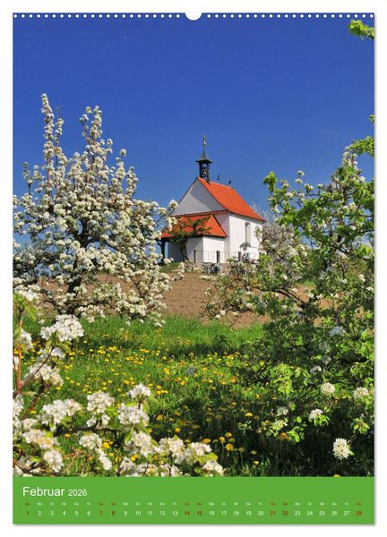 Produktbild: Malerische Kirchen und Kapellen (hochwertiger Premium Wandkalender 2026 DIN A2 hoch), Kunstdruck in Hochglanz