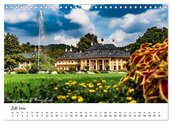 Produktbild: Dresden 2026 - Saxony Pictures by Thomas Kriehn (Wandkalender 2026 DIN A4 quer), CALVENDO Monatskalender