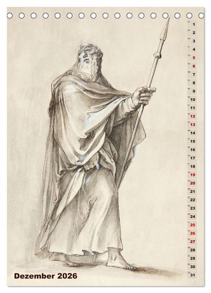 Produktbild: Jesus und die zw&ouml;lf Apostel (Tischkalender 2026 DIN A5 hoch), CALVENDO Monatskalender