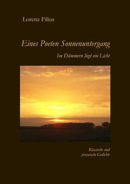 Produktbild: Eines Poeten Sonnenuntergang