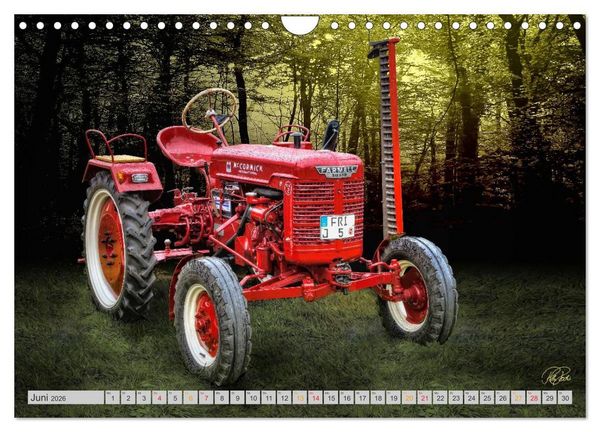 Produktbild: Geliebte Oldtimer Traktoren (Wandkalender 2026 DIN A4 quer), CALVENDO Monatskalender
