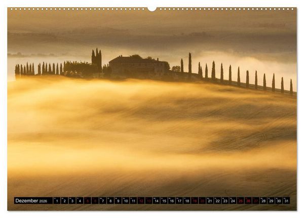 Produktbild: Toskana - Inseln im Nebel (Wandkalender 2026 DIN A2 quer), CALVENDO Monatskalender