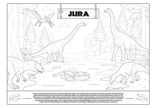 Produktbild: Mein extra gro&szlig;es Malbuch - Dinosaurier