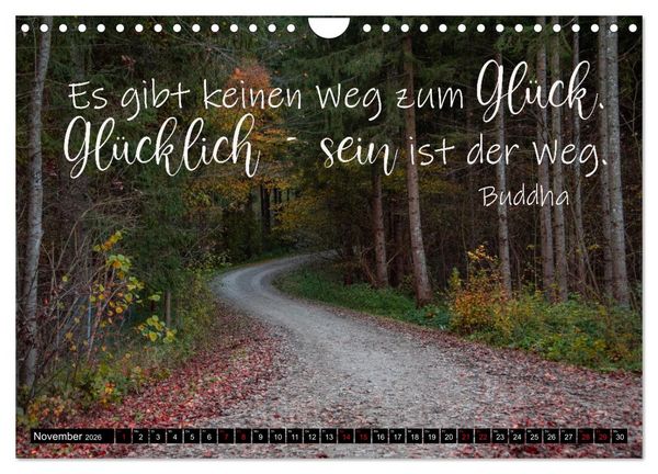 Produktbild: Bilder und Texte f&uuml;r die Seele (Wandkalender 2026 DIN A4 quer), CALVENDO Monatskalender