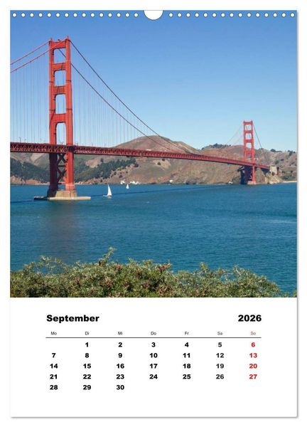 Produktbild: SAN FRANCISCO im Sommer (Wandkalender 2026 DIN A3 hoch), CALVENDO Monatskalender