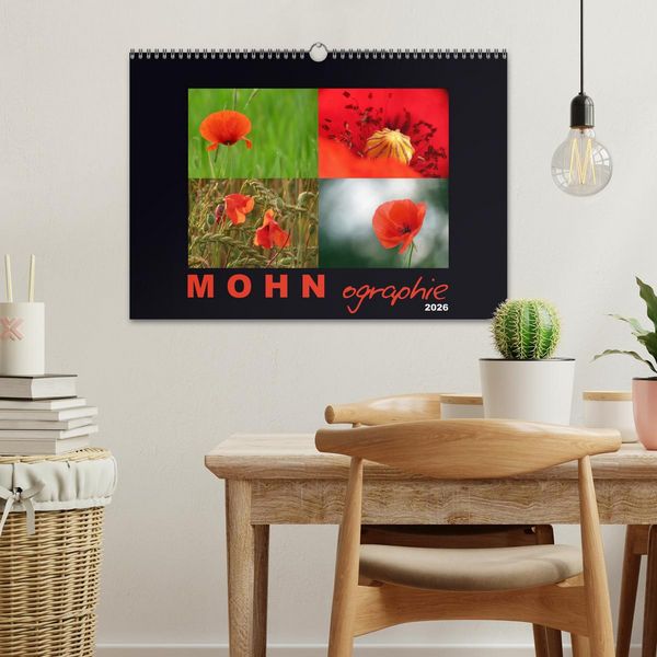 Produktbild: MOHNographie (Wandkalender 2026 DIN A3 quer), CALVENDO Monatskalender