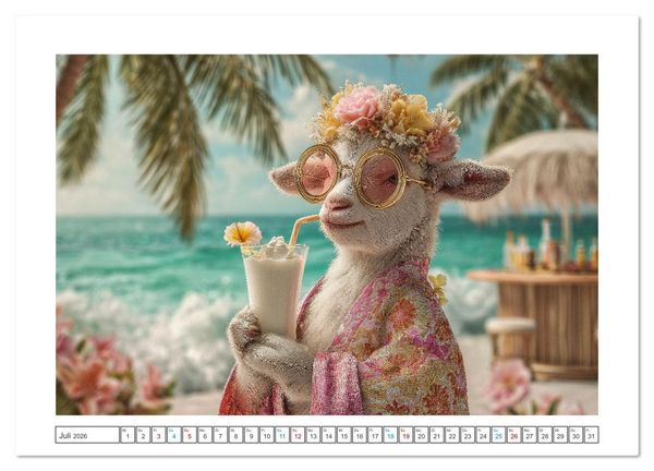 Produktbild: Strandgefl&uuml;ster (Wandkalender 2026 DIN A4 quer), CALVENDO Monatskalender