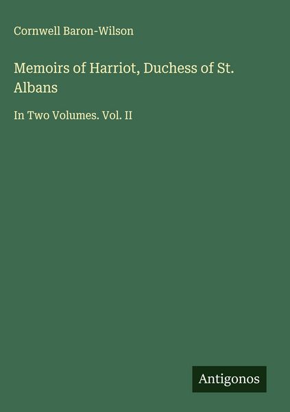 Produktbild: Memoirs of Harriot, Duchess of St. Albans