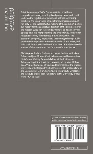 Produktbild: Public Procurement in the European Union