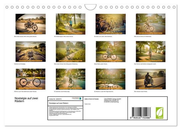 Produktbild: Nostalgie auf zwei R&auml;dern (Wandkalender 2027 DIN A4 quer), CALVENDO Monatskalender