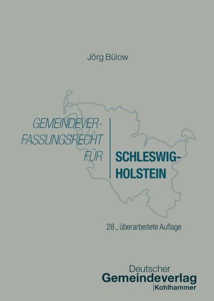 Produktbild: Gemeindeverfassungsrecht f&uuml;r Schleswig-Holstein
