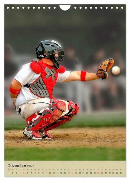 Produktbild: Baseball Power (Wandkalender 2027 DIN A4 hoch), CALVENDO Monatskalender