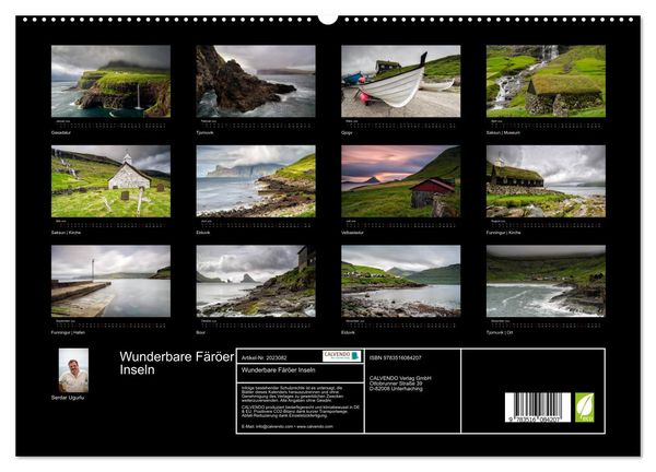 Produktbild: Wunderbare F&auml;r&ouml;er Inseln (hochwertiger Premium Wandkalender 2026 DIN A2 quer), Kunstdruck in Hochglanz